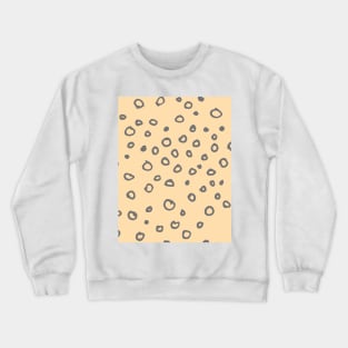 Abstract boho gray bubble pattern Crewneck Sweatshirt